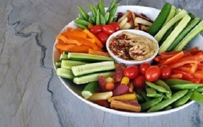 Hummus and Veggie Platter